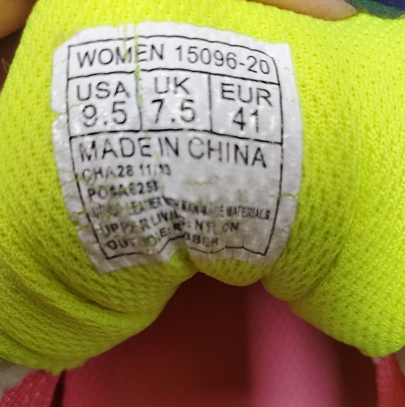 Saucony Women’s Hot Pink with Neon Yellow Athletic Running Shoes 9.5 - Picture 7 of 13